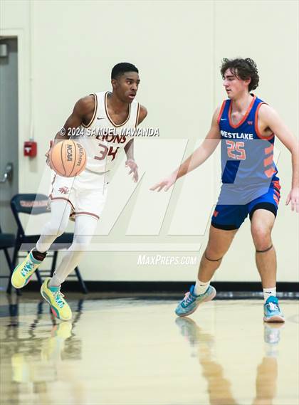 Thumbnail 3 in Legacy Christian Academy vs Westlake (9th Annual west valley Boys Basketball Tip-off Classic) photogallery.
