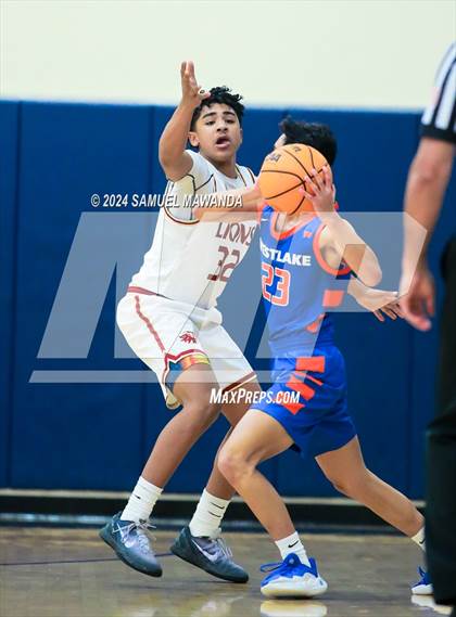 Thumbnail 1 in Legacy Christian Academy vs Westlake (9th Annual west valley Boys Basketball Tip-off Classic) photogallery.