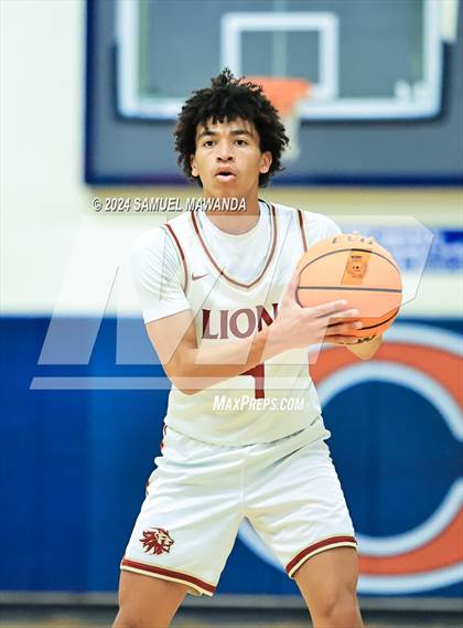 Thumbnail 2 in Legacy Christian Academy vs Westlake (9th Annual west valley Boys Basketball Tip-off Classic) photogallery.
