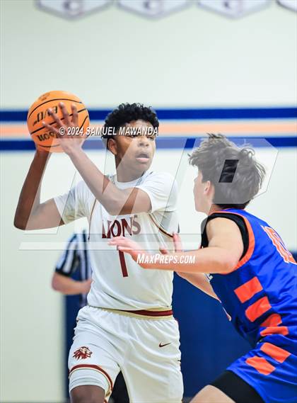 Thumbnail 3 in Legacy Christian Academy vs Westlake (9th Annual west valley Boys Basketball Tip-off Classic) photogallery.