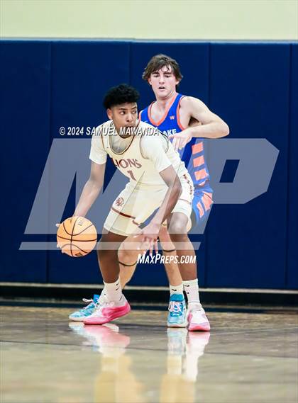 Thumbnail 1 in Legacy Christian Academy vs Westlake (9th Annual west valley Boys Basketball Tip-off Classic) photogallery.