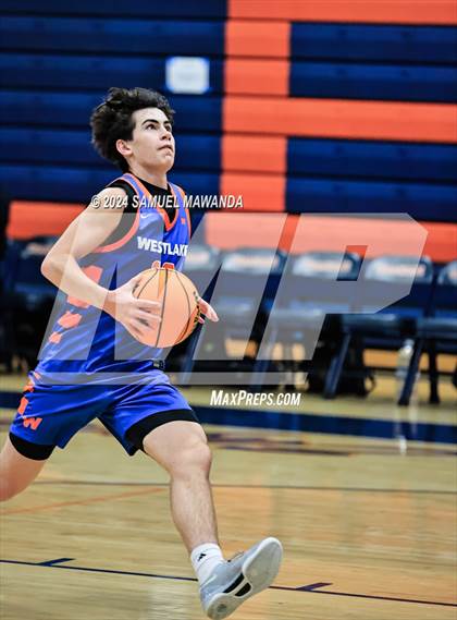 Thumbnail 3 in Legacy Christian Academy vs Westlake (9th Annual west valley Boys Basketball Tip-off Classic) photogallery.