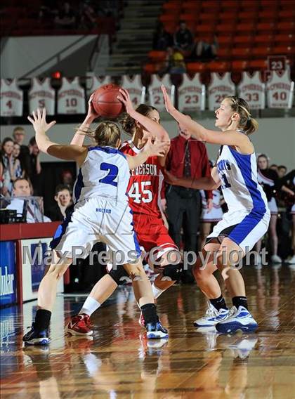 Thumbnail 2 in Holton vs. McPherson (KSHSAA 4A Final) photogallery.