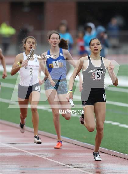 Thumbnail 2 in CIF NCS Meet of Champions (Girls 4x400 Meter Relay) photogallery.