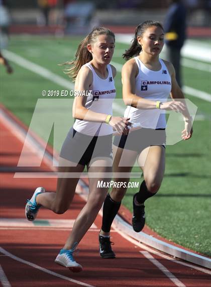 Thumbnail 3 in CIF NCS Meet of Champions (Girls 4x400 Meter Relay) photogallery.
