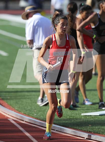 Thumbnail 1 in CIF NCS Meet of Champions (Girls 4x400 Meter Relay) photogallery.