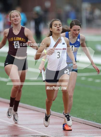 Thumbnail 1 in CIF NCS Meet of Champions (Girls 4x400 Meter Relay) photogallery.