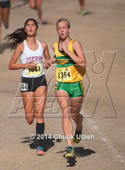 Thumbnail 3 in CIF State Cross Country Championships (D4 Girls Race) photogallery.