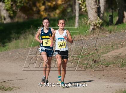 Thumbnail 1 in CIF State Cross Country Championships (D4 Girls Race) photogallery.