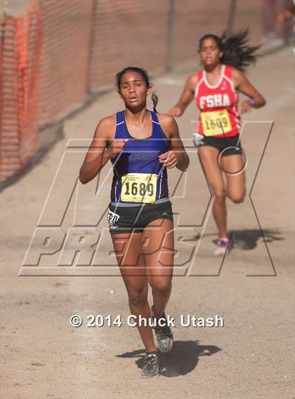 Thumbnail 1 in CIF State Cross Country Championships (D4 Girls Race) photogallery.
