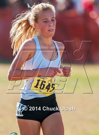 Thumbnail 3 in CIF State Cross Country Championships (D4 Girls Race) photogallery.