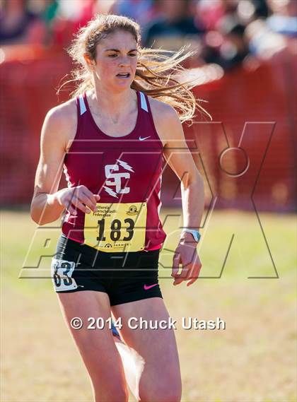 Thumbnail 1 in CIF State Cross Country Championships (D4 Girls Race) photogallery.