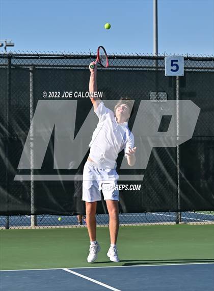 Thumbnail 2 in Mason vs Mason (UIL 2A Boys Doubles State Finals) photogallery.