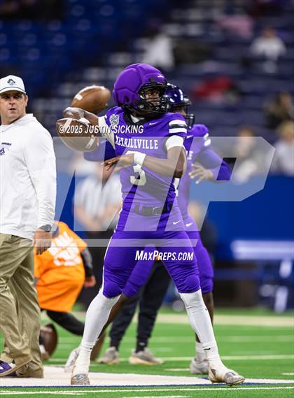 Thumbnail 1 in New Palestine vs. Merrillville (IHSAA 5A Final) photogallery.