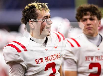 Thumbnail 2 in New Palestine vs. Merrillville (IHSAA 5A Final) photogallery.