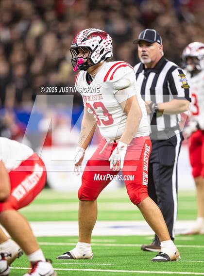 Thumbnail 2 in New Palestine vs. Merrillville (IHSAA 5A Final) photogallery.