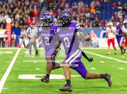 Thumbnail 2 in New Palestine vs. Merrillville (IHSAA 5A Final) photogallery.