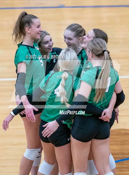 Thumbnail 2 in Yorktown vs. Brebeuf Jesuit Preparatory (IHSAA 4A Regional semi-final) photogallery.