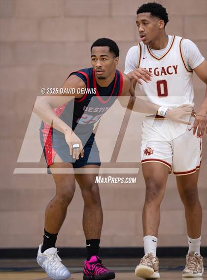 Thumbnail 2 in Legacy Christian Academy vs. Destiny Christian Academy (Meet in the Middle Classic) photogallery.