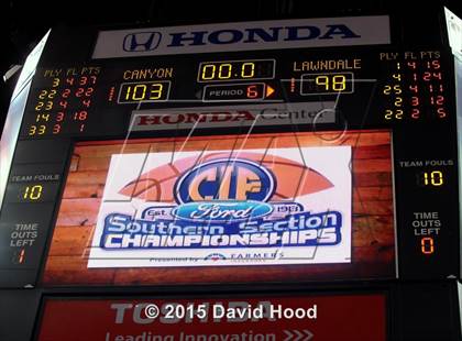 Thumbnail 1 in Canyon vs. Lawndale (CIF SS D2AA Final) photogallery.