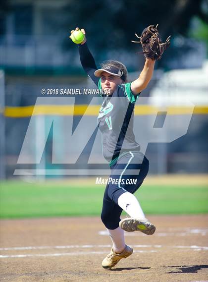 Thumbnail 3 in Granada Hills Charter vs Harbor Teacher (CIF LACS 1st Round Playoff) photogallery.