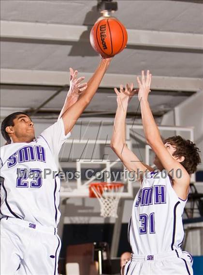 Thumbnail 2 in New Braunfels Christian Academy vs. St. Mary's Hall (Bracken Christian Tournament) photogallery.
