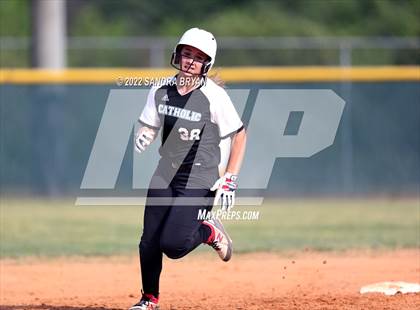 Thumbnail 2 in East Mecklenburg vs Charlotte Catholic (NCHSAA Round 1 Playoff) photogallery.