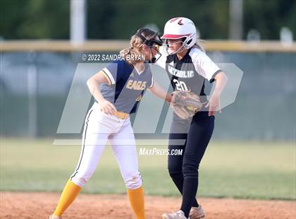 Thumbnail 2 in East Mecklenburg vs Charlotte Catholic (NCHSAA Round 1 Playoff) photogallery.