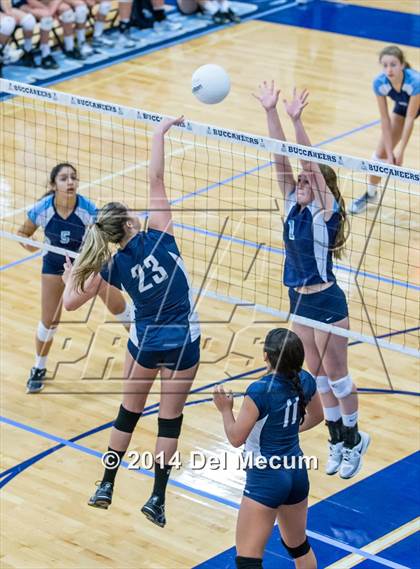 Thumbnail 3 in Berkeley Prep vs. Academy of Holy Names (Berkeley JV Tournament) photogallery.