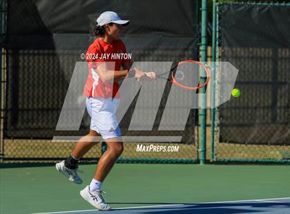 Thumbnail 3 in Sharyland vs Wylie (UIL 5A Tennis Semifinals) photogallery.