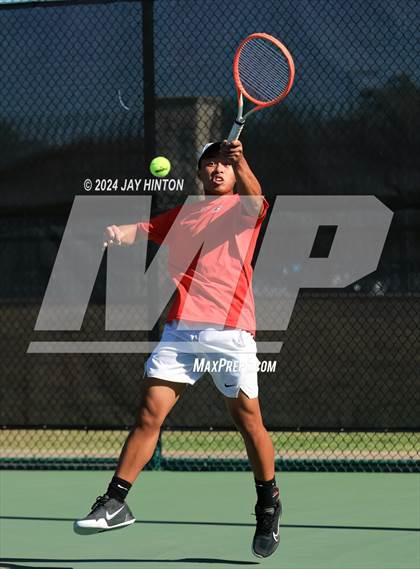 Thumbnail 3 in Sharyland vs Wylie (UIL 5A Tennis Semifinals) photogallery.