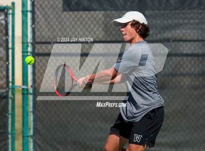 Thumbnail 3 in Sharyland vs Wylie (UIL 5A Tennis Semifinals) photogallery.
