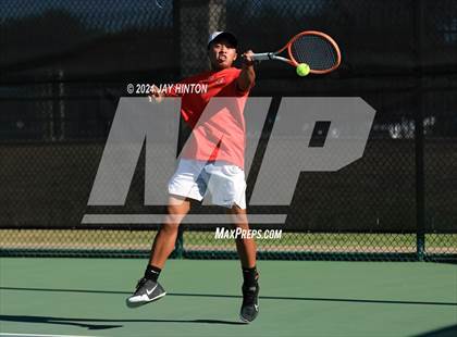 Thumbnail 2 in Sharyland vs Wylie (UIL 5A Tennis Semifinals) photogallery.