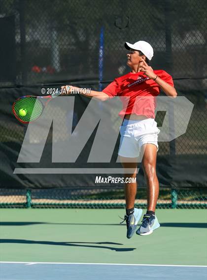 Thumbnail 1 in Sharyland vs Wylie (UIL 5A Tennis Semifinals) photogallery.