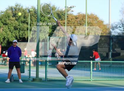Thumbnail 3 in Sharyland vs Wylie (UIL 5A Tennis Semifinals) photogallery.