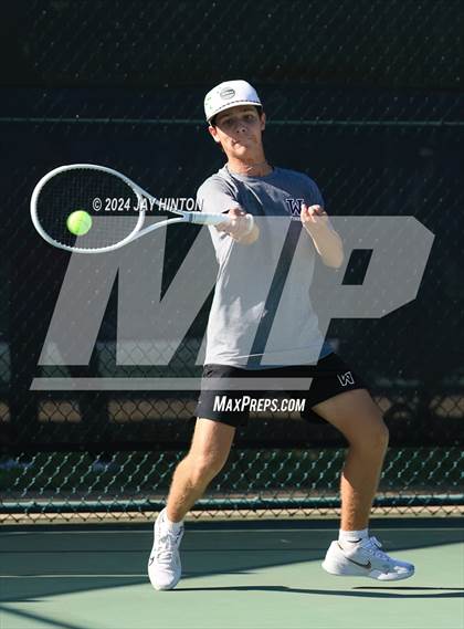 Thumbnail 3 in Sharyland vs Wylie (UIL 5A Tennis Semifinals) photogallery.