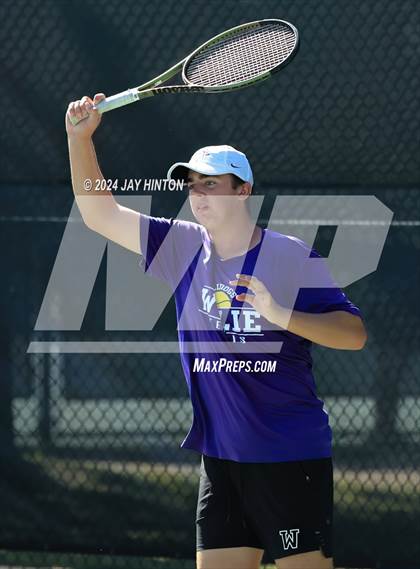 Thumbnail 3 in Sharyland vs Wylie (UIL 5A Tennis Semifinals) photogallery.