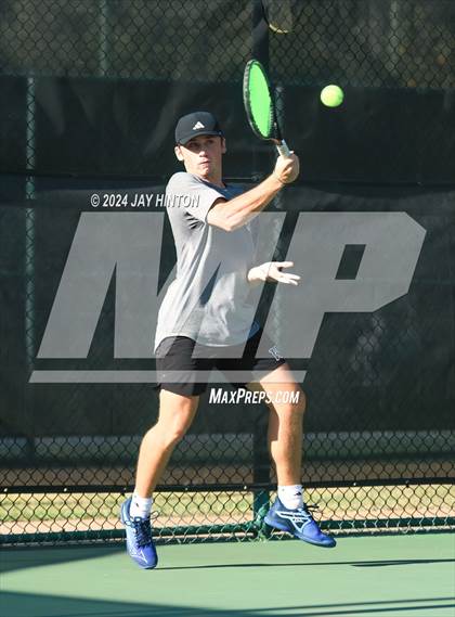 Thumbnail 3 in Sharyland vs Wylie (UIL 5A Tennis Semifinals) photogallery.