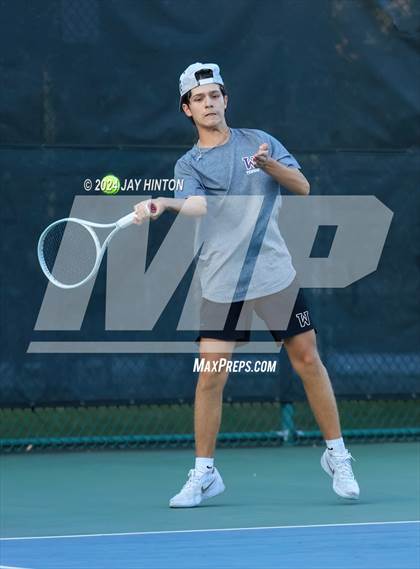 Thumbnail 3 in Sharyland vs Wylie (UIL 5A Tennis Semifinals) photogallery.