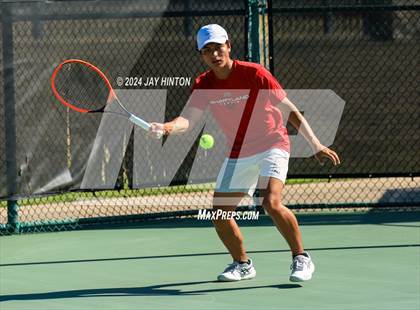 Thumbnail 1 in Sharyland vs Wylie (UIL 5A Tennis Semifinals) photogallery.