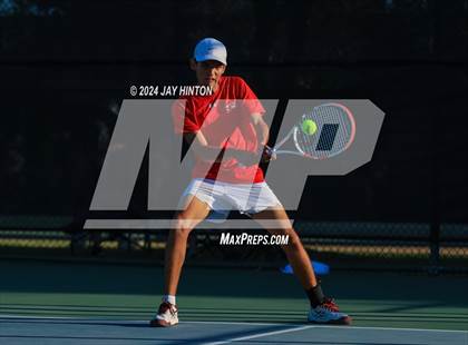 Thumbnail 3 in Sharyland vs Wylie (UIL 5A Tennis Semifinals) photogallery.