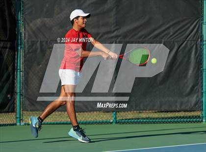 Thumbnail 1 in Sharyland vs Wylie (UIL 5A Tennis Semifinals) photogallery.