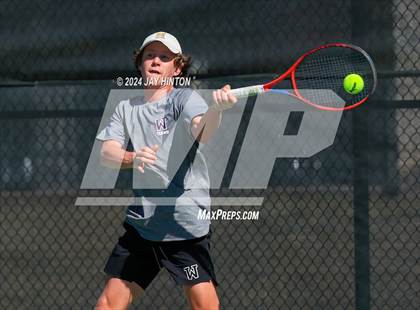 Thumbnail 2 in Sharyland vs Wylie (UIL 5A Tennis Semifinals) photogallery.