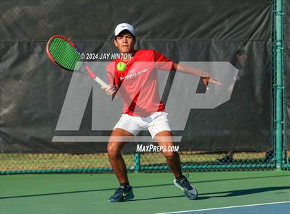Thumbnail 3 in Sharyland vs Wylie (UIL 5A Tennis Semifinals) photogallery.