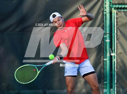 Thumbnail 3 in Sharyland vs Wylie (UIL 5A Tennis Semifinals) photogallery.