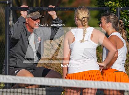 Thumbnail 2 in NCHSAA 3A Tennis Doubles Final photogallery.
