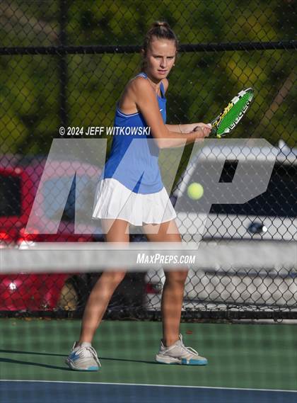 Thumbnail 1 in NCHSAA 3A Tennis Doubles Final photogallery.