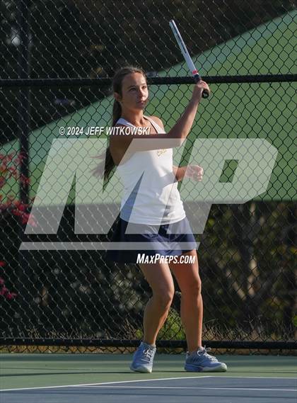 Thumbnail 1 in NCHSAA 3A Tennis Doubles Final photogallery.