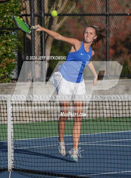 Thumbnail 1 in NCHSAA 3A Tennis Doubles Final photogallery.