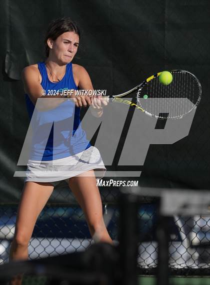Thumbnail 2 in NCHSAA 3A Tennis Doubles Final photogallery.